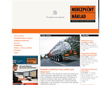 Tablet Screenshot of nebezpecnynaklad.cz